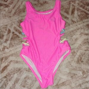 Kids Pink One Piece Swimsuit